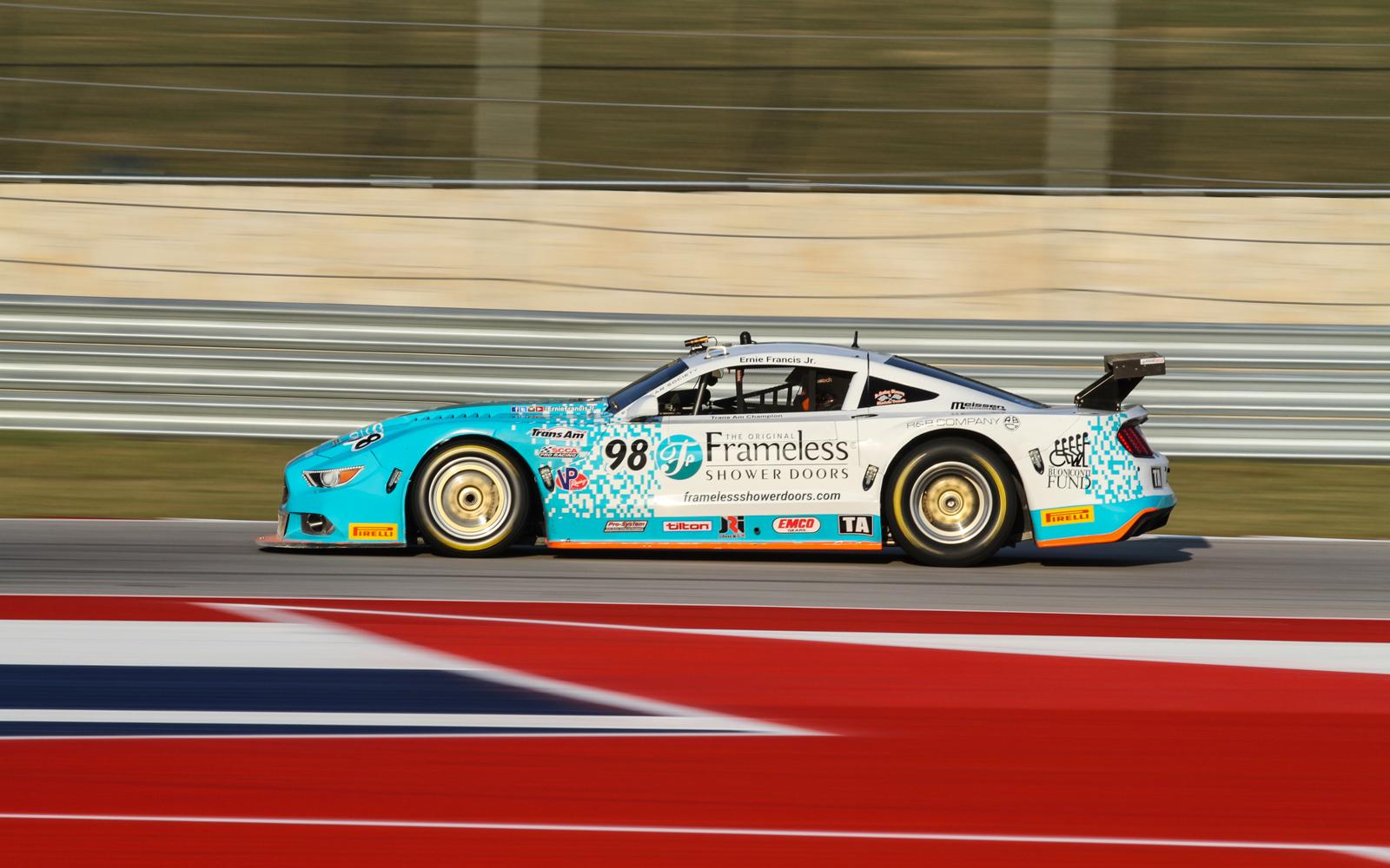 Last lap pass gives Ernie Francis, Jr., Trans Am COTA win